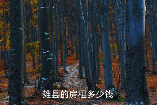 雄縣的房租多少錢