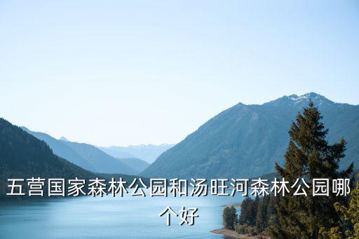 五營國家森林公園和湯旺河森林公園哪個好