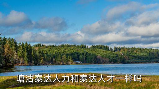 塘沽泰達人力和泰達人才一樣嗎