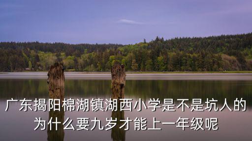廣東揭陽棉湖鎮湖西小學是不是坑人的為什么要九歲才能上一年級呢