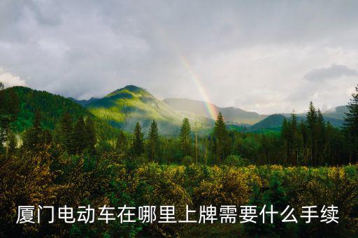 廈門電動(dòng)車在哪里上牌需要什么手續(xù)