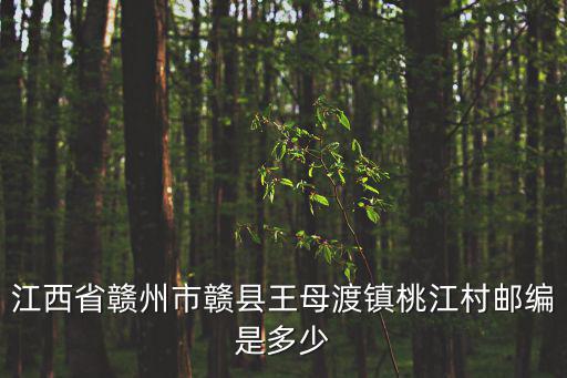 江西省贛州市贛縣王母渡鎮桃江村郵編是多少