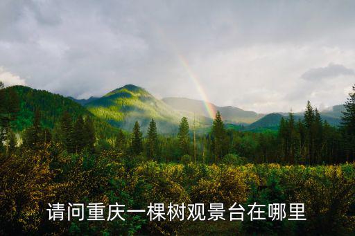 請問重慶一棵樹觀景臺在哪里