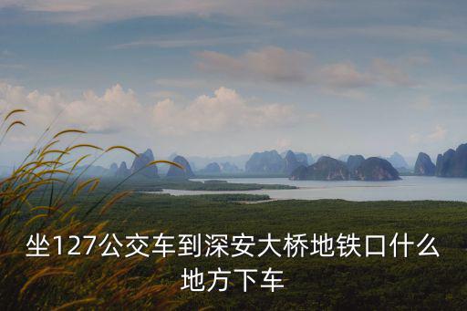 坐127公交車到深安大橋地鐵口什么地方下車