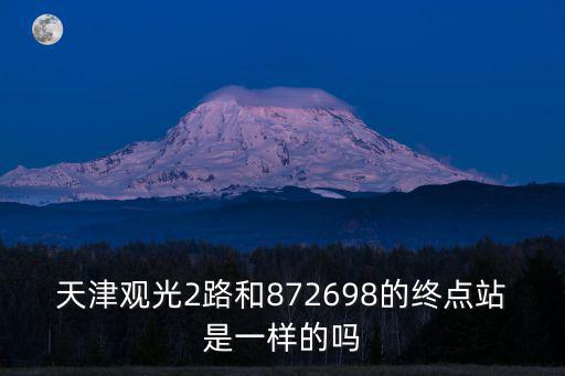 天津觀光2路和872698的終點站是一樣的嗎