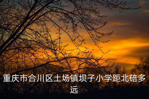 土場鎮，重慶市合川區土場鎮壩子小學距北碚多遠