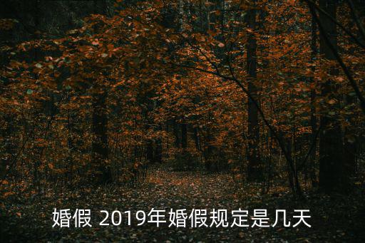 婚假 2019年婚假規定是幾天