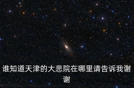 誰知道天津的大悲院在哪里請告訴我謝謝