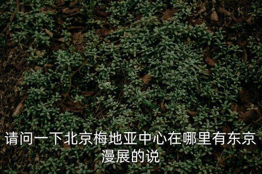 請問一下北京梅地亞中心在哪里有東京漫展的說