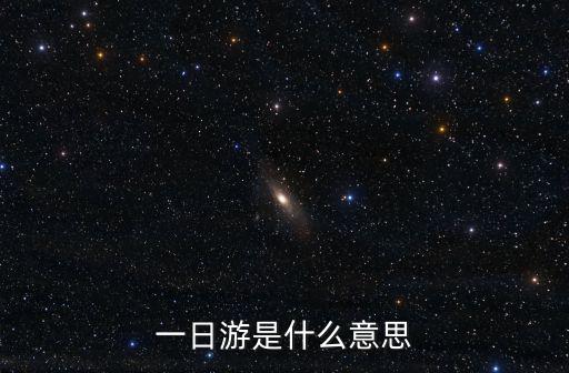 一日游，一日游是什么意思