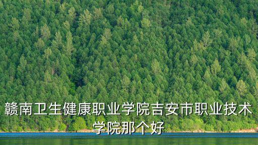 贛南衛(wèi)生健康職業(yè)學院吉安市職業(yè)技術學院那個好