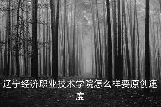 遼寧經(jīng)濟職業(yè)技術(shù)學(xué)院怎么樣要原創(chuàng)速度
