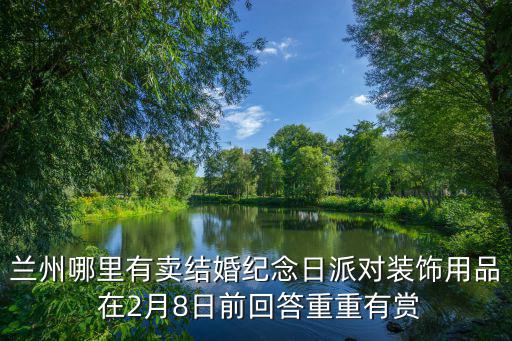 蘭州哪里有賣結婚紀念日派對裝飾用品 在2月8日前回答重重有賞