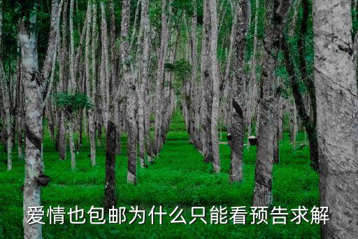 愛情也包郵，愛情也成商品了