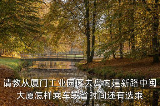 請教從廈門工業園區去島內建新路中閩大廈怎樣乘車較省時間還有選乘