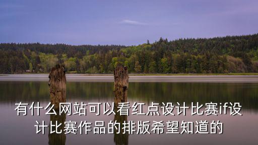 有什么網站可以看紅點設計比賽if設計比賽作品的排版希望知道的