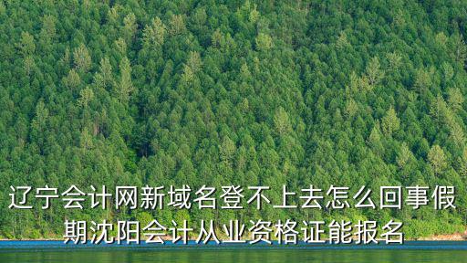 遼寧會(huì)計(jì)網(wǎng)新域名登不上去怎么回事假期沈陽(yáng)會(huì)計(jì)從業(yè)資格證能報(bào)名