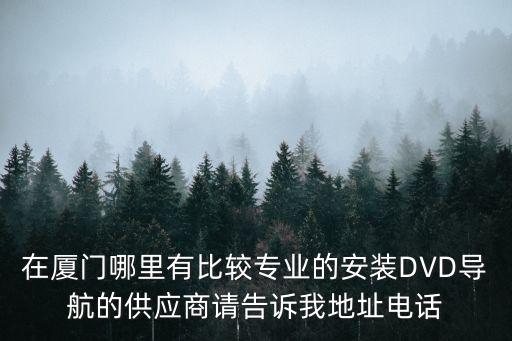 在廈門哪里有比較專業的安裝DVD導航的供應商請告訴我地址電話