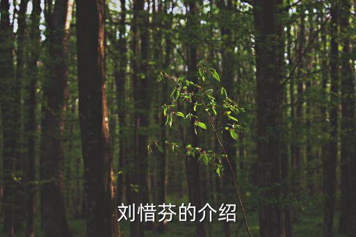 劉惜芬的介紹