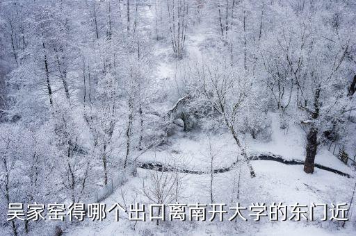 吳家窯得哪個出口離南開大學的東門近