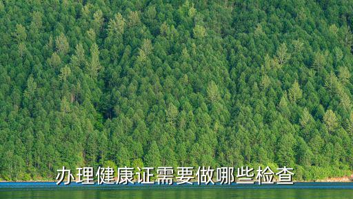辦理健康證需要做哪些檢查