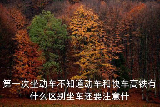 第一次坐動車不知道動車和快車高鐵有什么區(qū)別坐車還要注意什