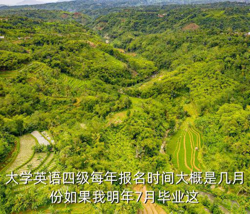 大學英語四級每年報名時間大概是幾月份如果我明年7月畢業這