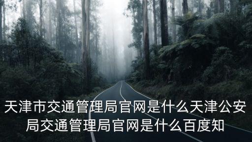 天津市交通管理局官網是什么天津公安局交通管理局官網是什么百度知