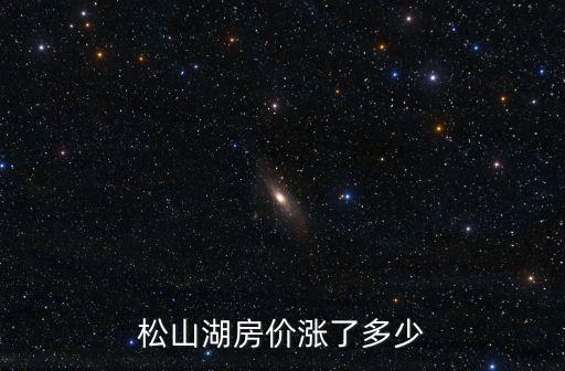 松山湖房?jī)r(jià)漲了多少
