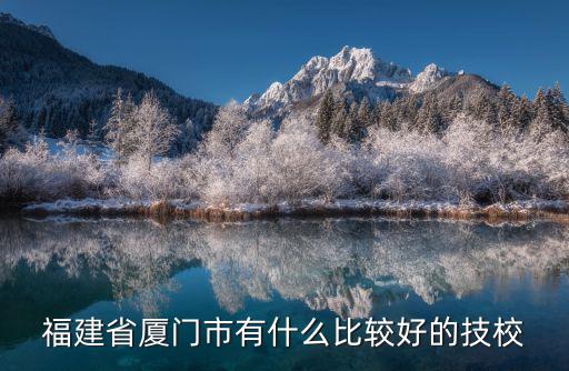 福建省廈門市有什么比較好的技校