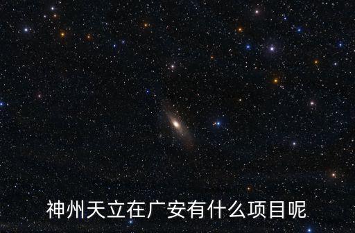 神州天立在廣安有什么項(xiàng)目呢