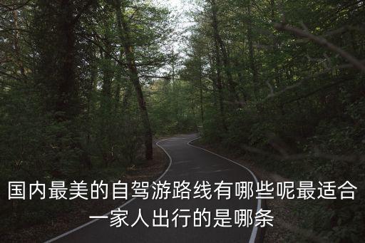 國內最美的自駕游路線有哪些呢最適合一家人出行的是哪條