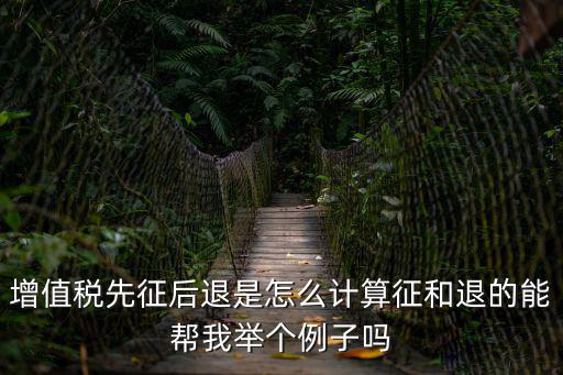 先征后退，即征即退和先征后退有什么區(qū)別