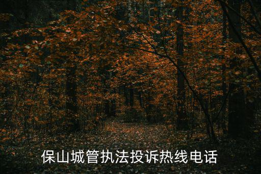 保山城管執法投訴熱線電話