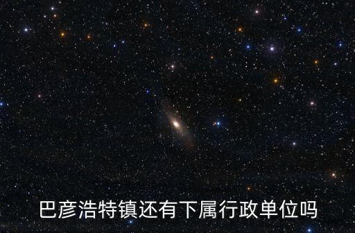 巴彥浩特鎮還有下屬行政單位嗎