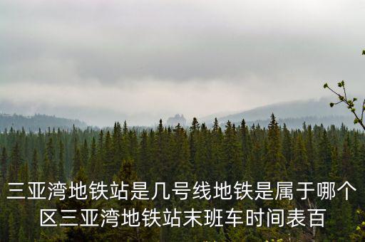 三亞灣地鐵站是幾號線地鐵是屬于哪個(gè)區(qū)三亞灣地鐵站末班車時(shí)間表百