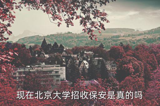 現在北京大學招收保安是真的嗎