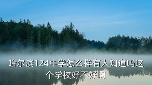 哈爾濱124中學怎么樣有人知道嗎這個學校好不好啊