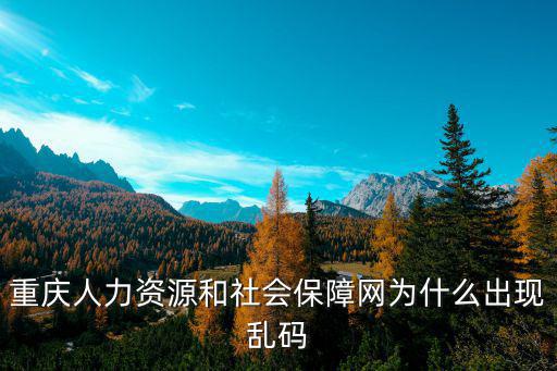 重慶人力資源和社會(huì)保障網(wǎng)為什么出現(xiàn)亂碼