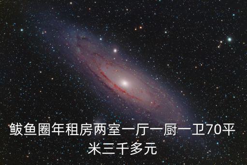 鲅魚圈年租房兩室一廳一廚一衛70平米三千多元