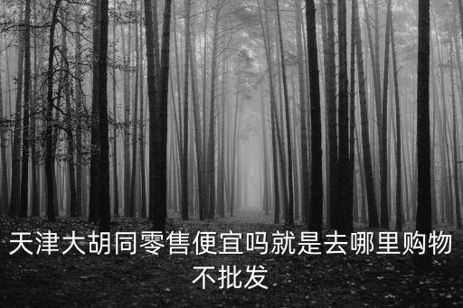 天津大胡同零售便宜嗎就是去哪里購物不批發