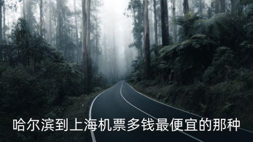 哈爾濱到上海機票多錢最便宜的那種