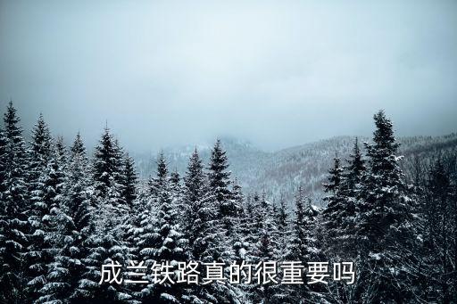 成蘭鐵路真的很重要嗎