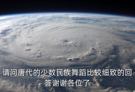 唐朝舞蹈，請問唐代的少數民族舞蹈比較細致的回答謝謝各位了