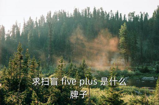求掃盲 five plus 是什么牌子