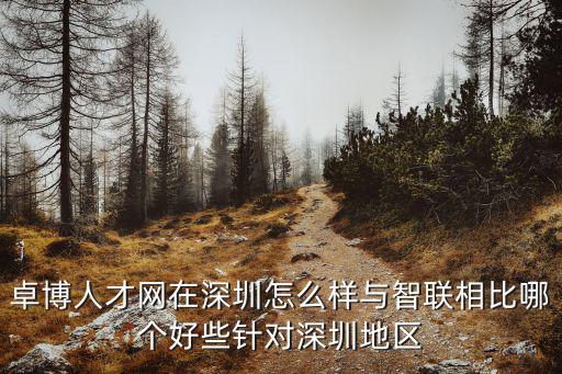 卓博人才網(wǎng)在深圳怎么樣與智聯(lián)相比哪個好些針對深圳地區(qū)