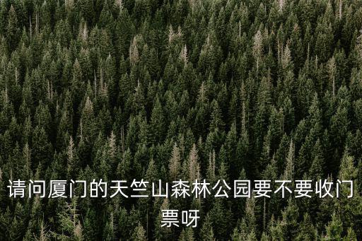 廈門天竺山森林公園，廈門天竺山森林公園從漳州出發該怎么走