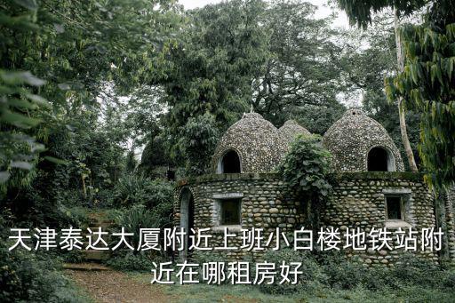 天津泰達大廈附近上班小白樓地鐵站附近在哪租房好
