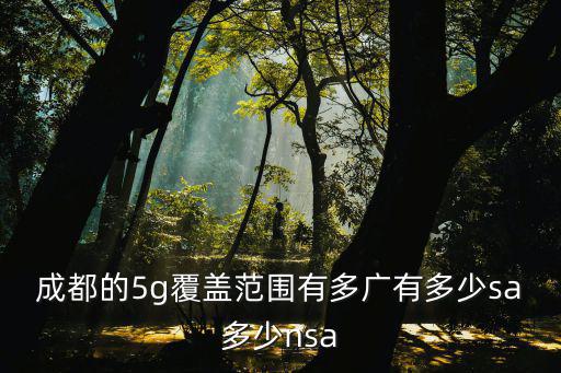 成都的5g覆蓋范圍有多廣有多少sa多少nsa