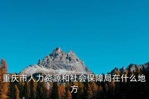 重慶市人力資源和社會保障局在什么地方